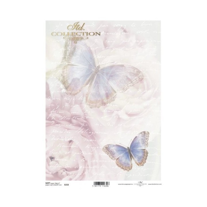 Decoupagepapier Soft ITD S0153