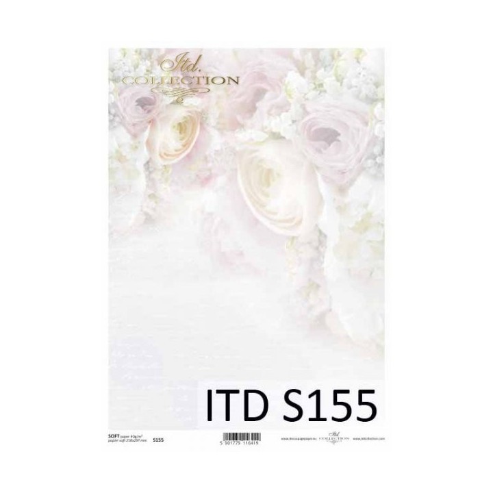 Decoupagepapier Soft ITD S0155