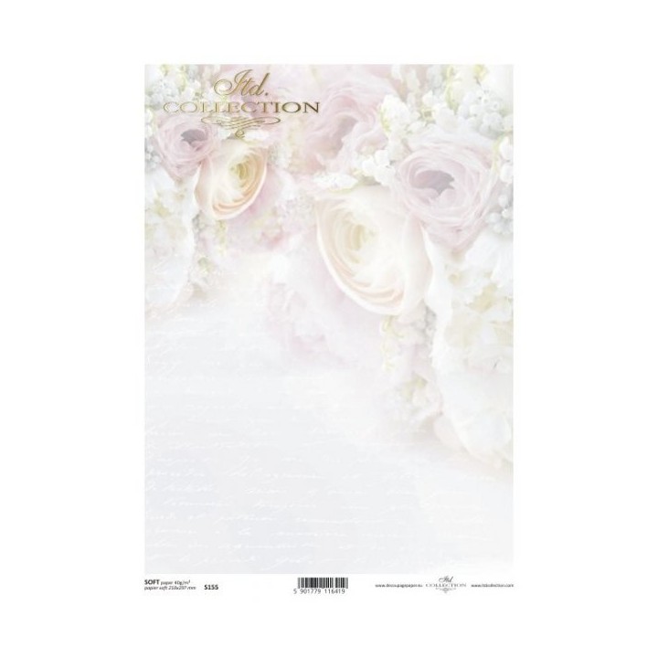 Decoupagepapier Soft ITD S0155