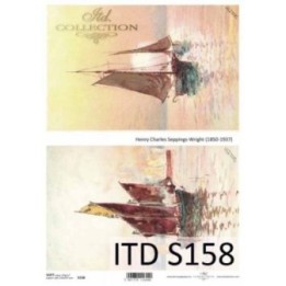 Decoupagepapier Soft ITD S0158