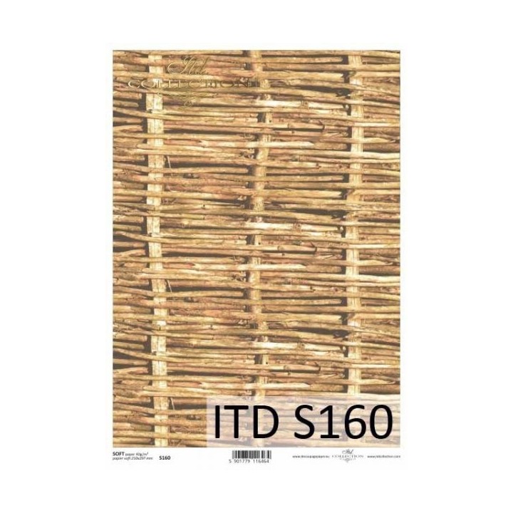 Decoupagepapier Soft ITD S0160