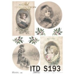 Decoupagepapier Soft ITD S0193