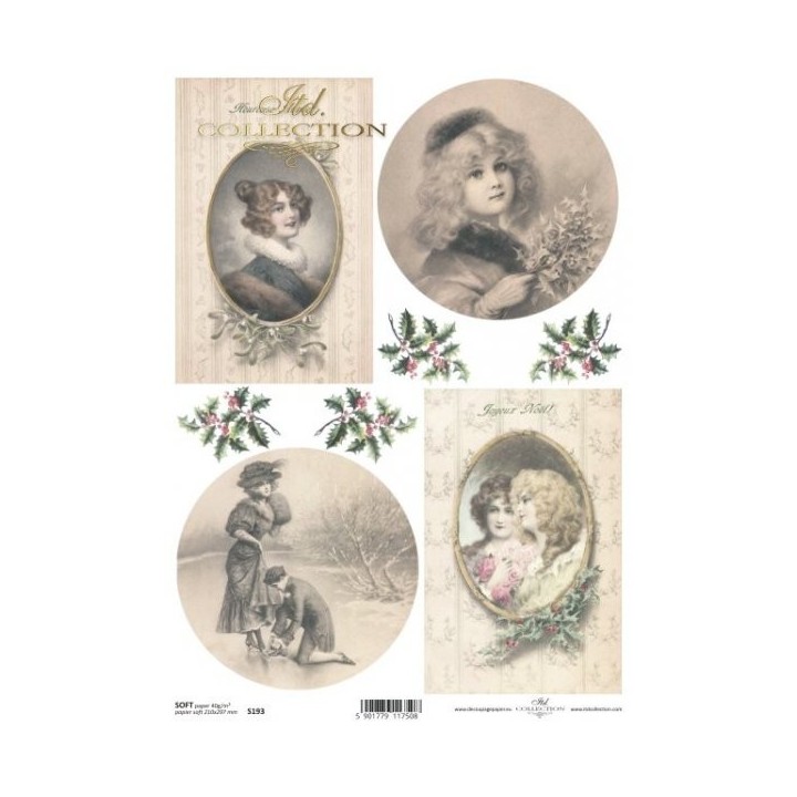 Decoupagepapier Soft ITD S0193