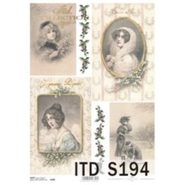 Decoupagepapier Soft ITD S0194
