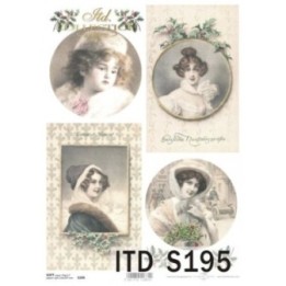 Decoupagepapier Soft ITD S0195