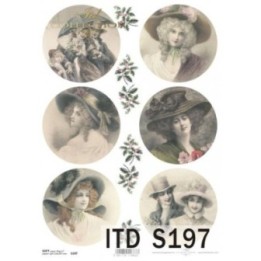 Decoupagepapier Soft ITD S0197