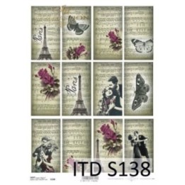 Decoupagepapier Soft ITD S0138