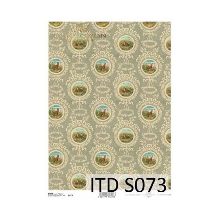 Decoupagepapier Soft ITD S0073