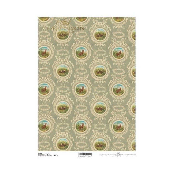 Decoupagepapier Soft ITD S0073