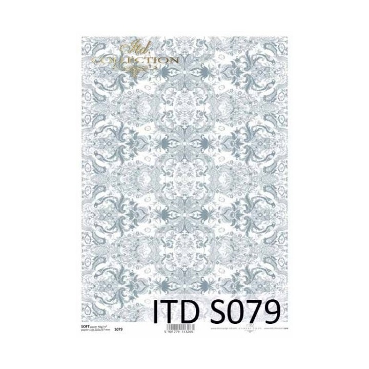 Decoupagepapier Zacht ITD S0079