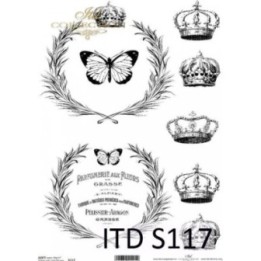 Decoupagepapier Zacht ITD S0117