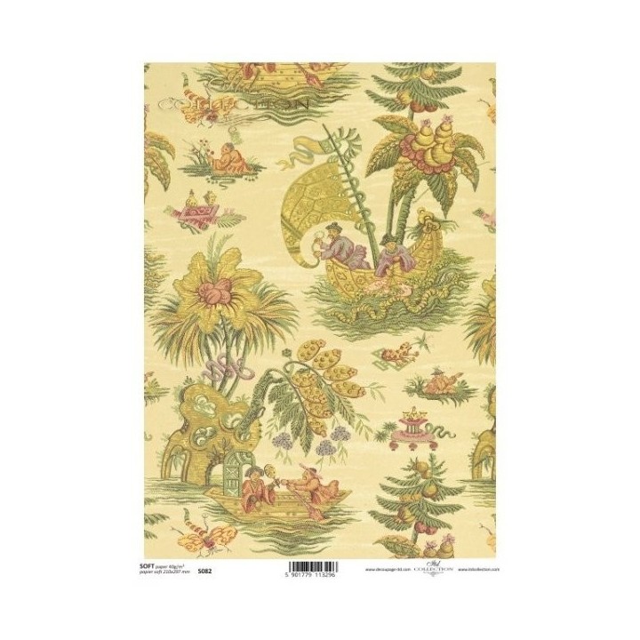 Decoupagepapier Soft ITD S0082