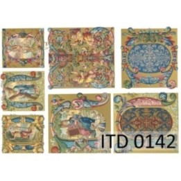 Decoupagepapier ITD D0142M