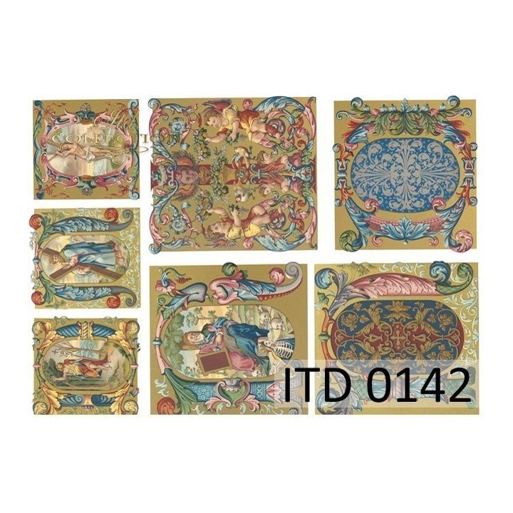 Decoupagepapier ITD D0142M