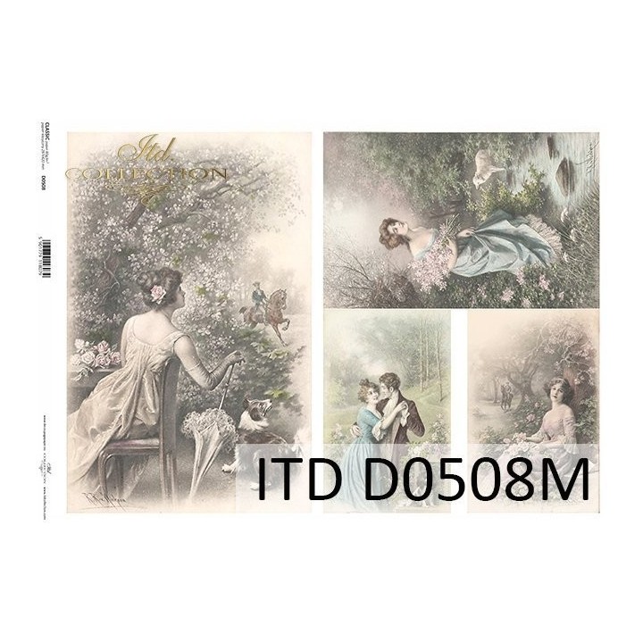 Decoupagepapier ITD D0508M