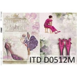 Decoupagepapier ITD D0512M