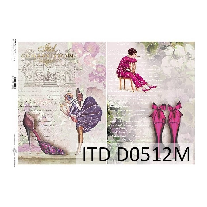 Decoupagepapier ITD D0512M