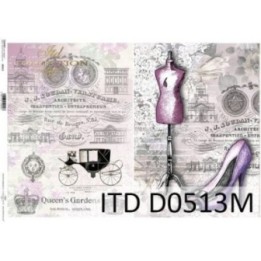 Decoupagepapier ITD D0513M