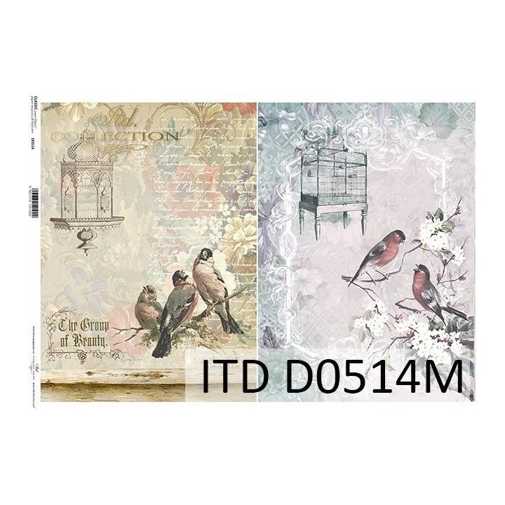 Decoupagepapier ITD D0514M