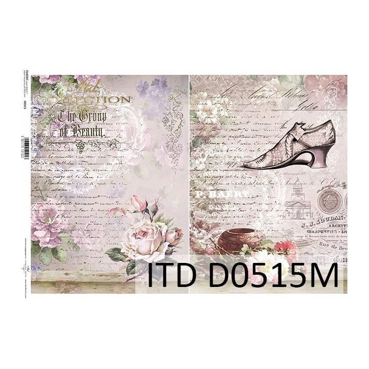 Decoupagepapier ITD D0515M