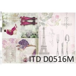Decoupagepapier ITD D0516M