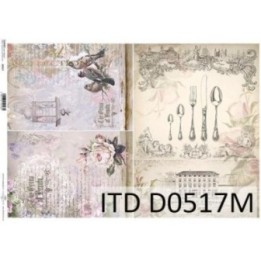 Decoupagepapier ITD D0517M
