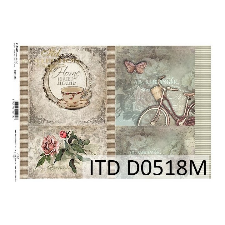 Decoupagepapier ITD D0518M