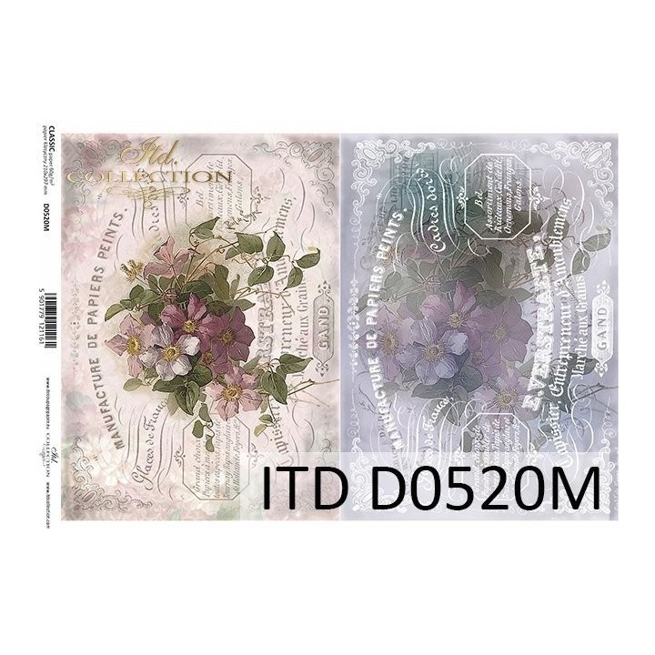 Decoupagepapier ITD D0520M