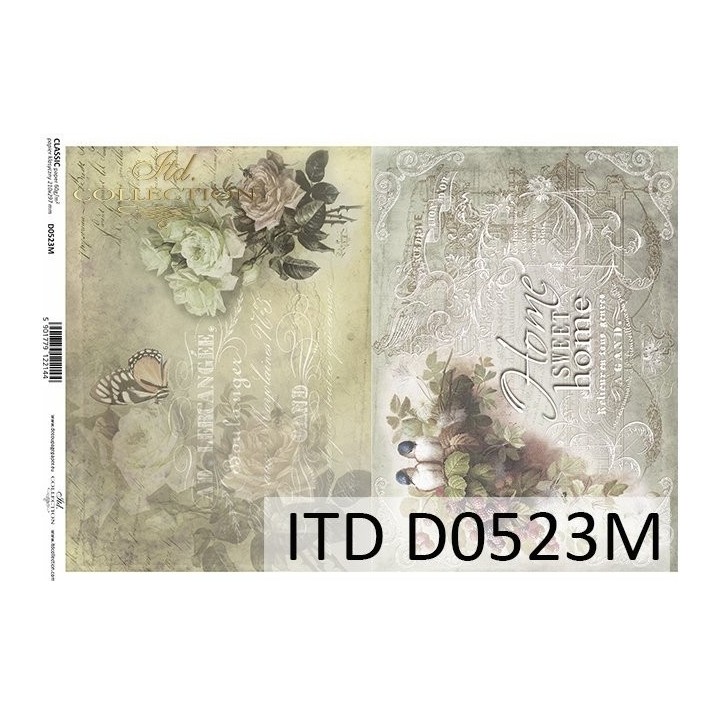 Decoupagepapier ITD D0523M
