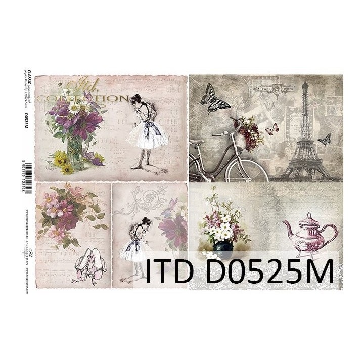 Decoupagepapier ITD D0525M