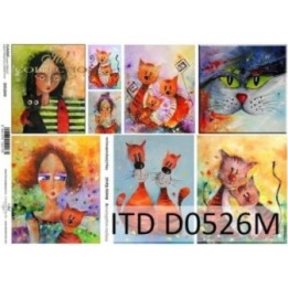 Decoupagepapier ITD D0526M