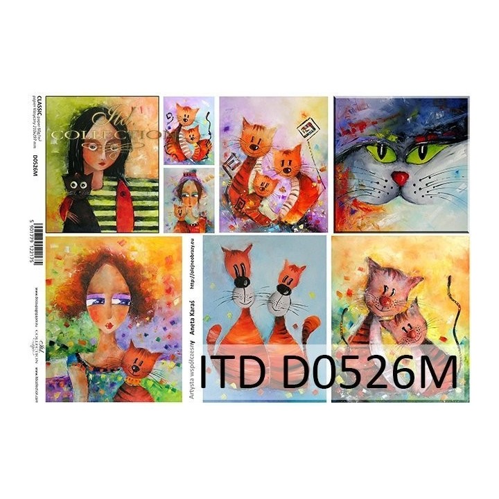 Decoupagepapier ITD D0526M