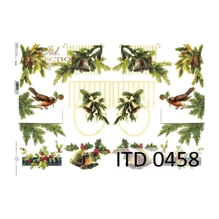 Decoupagepapier ITD D0458M
