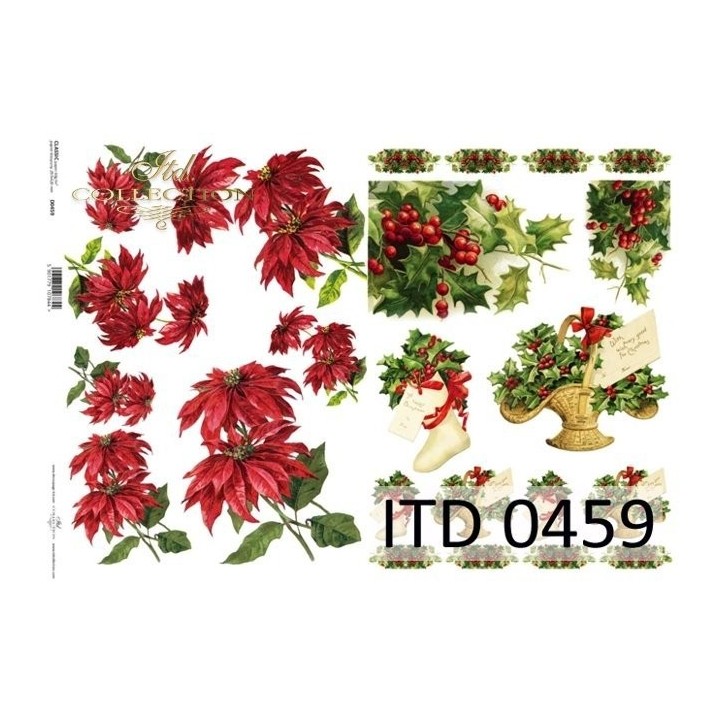 Decoupagepapier ITD D0459M