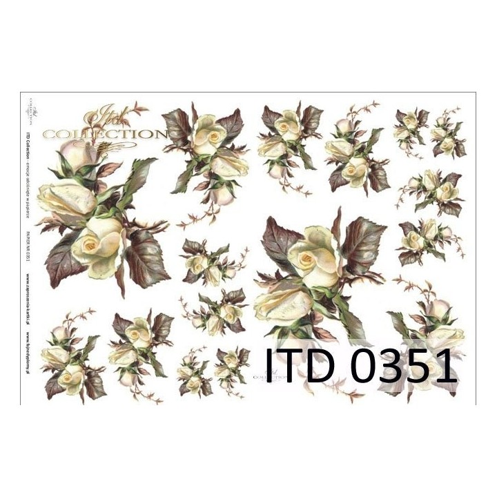 Decoupagepapier ITD D0351M