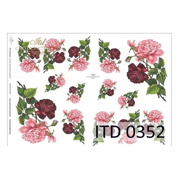 Decoupagepapier ITD D0352M