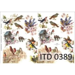 Decoupagepapier ITD D0389M