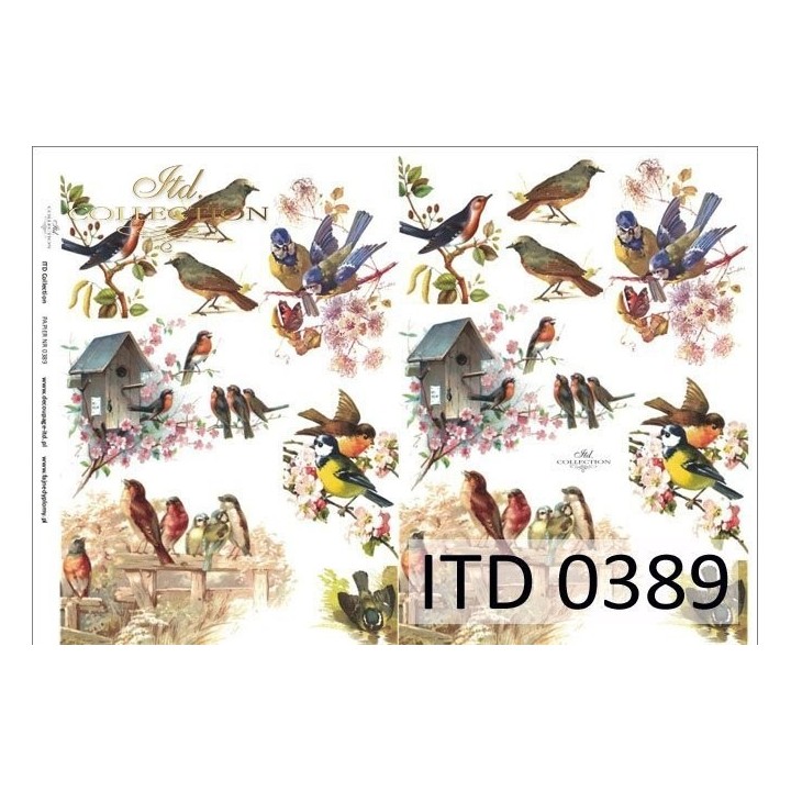 Decoupagepapier ITD D0389M