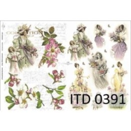 Decoupagepapier ITD D0391M