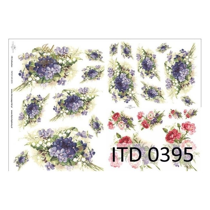 Decoupagepapier ITD D0395M