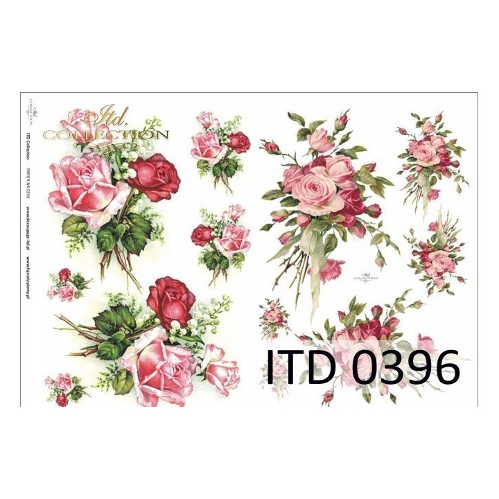 Decoupagepapier ITD D0396M