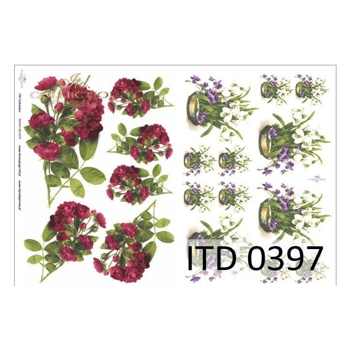 Decoupagepapier ITD D0397M