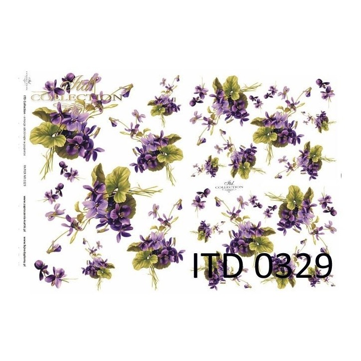 Decoupagepapier ITD D0329M