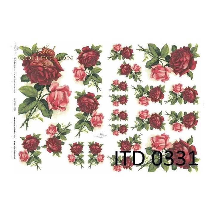 Decoupagepapier ITD D0331M