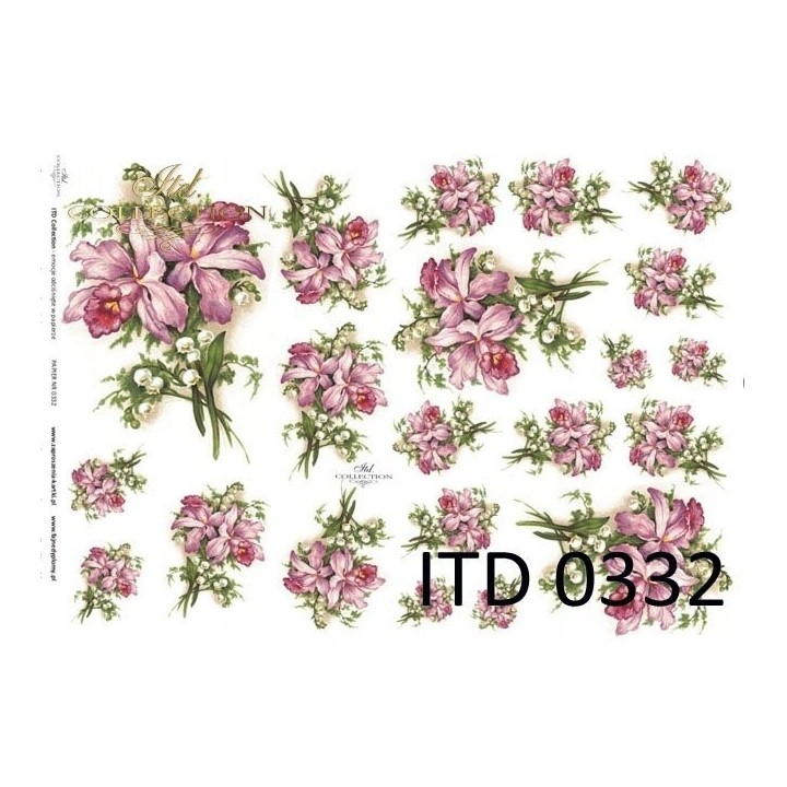 Decoupagepapier ITD D0332M