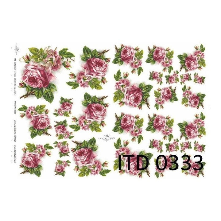Decoupagepapier ITD D0333M