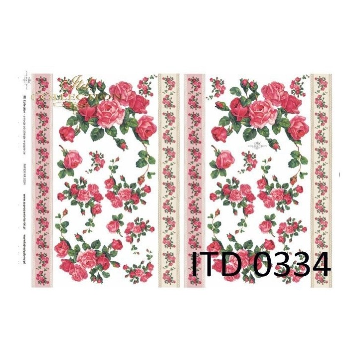 Decoupagepapier ITD D0334M