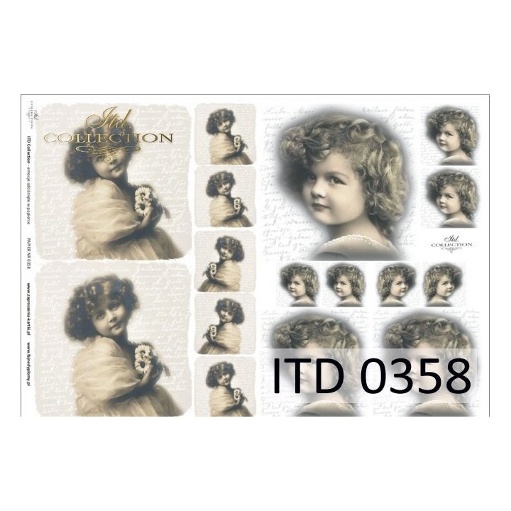 Decoupagepapier ITD D0358M