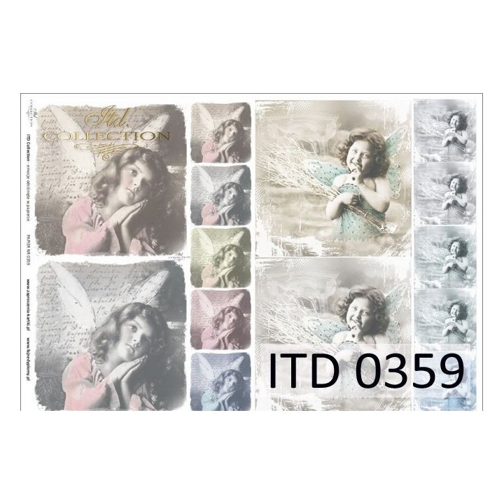 Decoupagepapier ITD D0359M