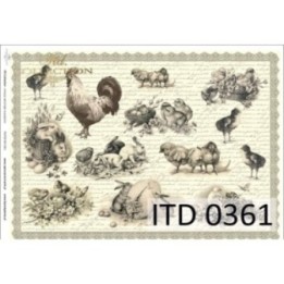 Decoupagepapier ITD D0361M
